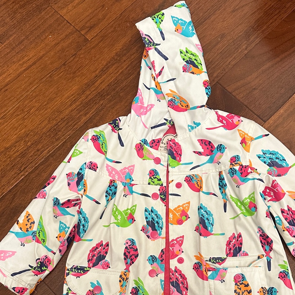 Hatley Colorful Bird Print Raincoat